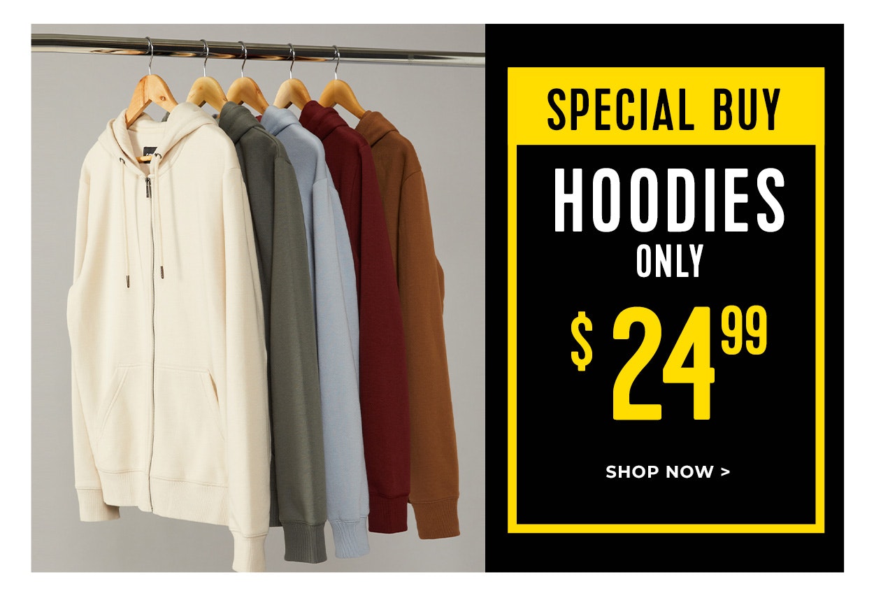 Essential Hoodies $24.99